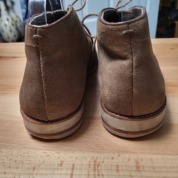 John Varvatos USA Light Brown Suede Lace Up Ankle Chukka Boot Mens Size 10 - Picture 6 of 11